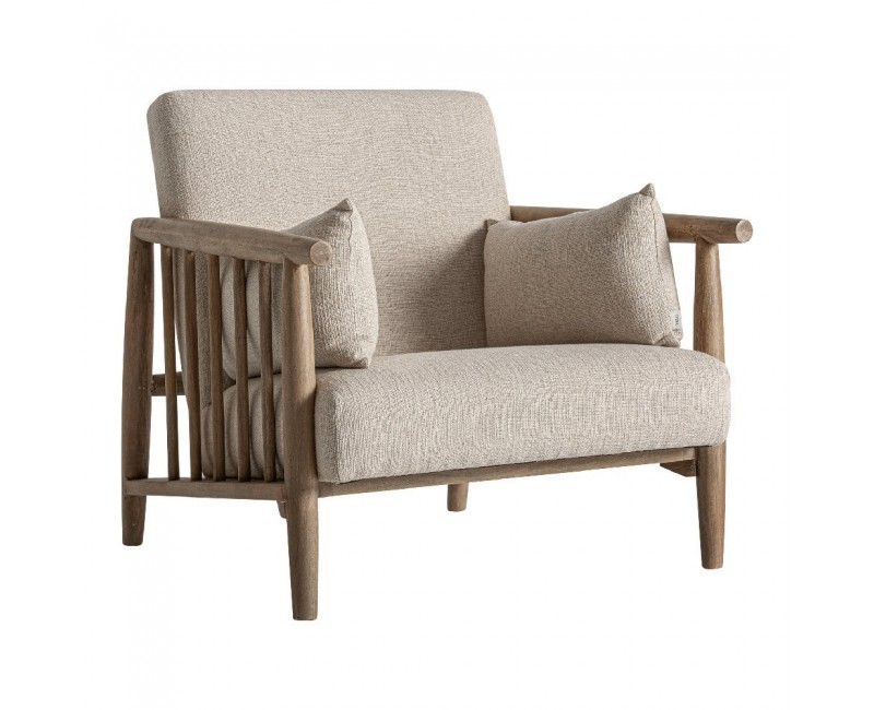 Sillón Grebin Madera Abedul 84x90x84 Estilo Contemporáneo - 1