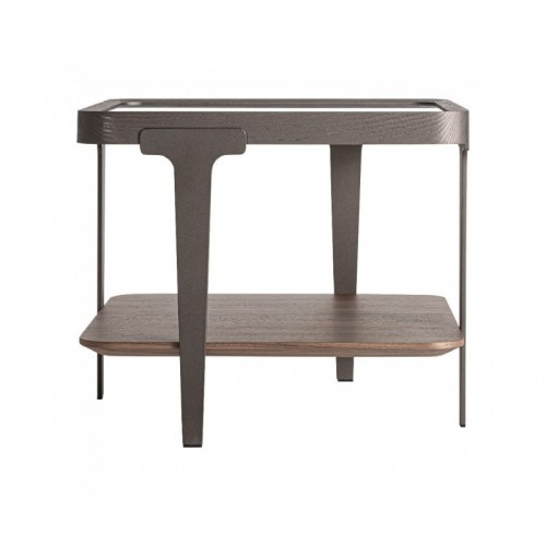 Mesa Auxiliar Gehofen Madera De Fresno 60x60x50 Estilo Contemporáneo - 1