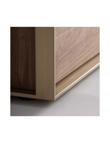 Mueble Tv Aisby Madera De Fresno 200x45x58,5 Estilo Contemporáneo - 5