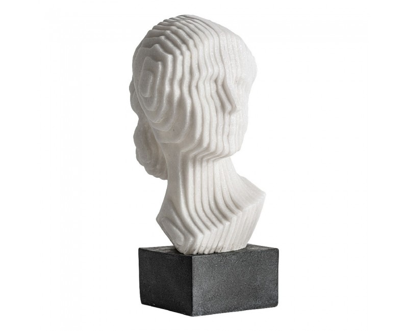 Busto Lisa Resina 19x24x42 Estilo Contemporáneo - 1