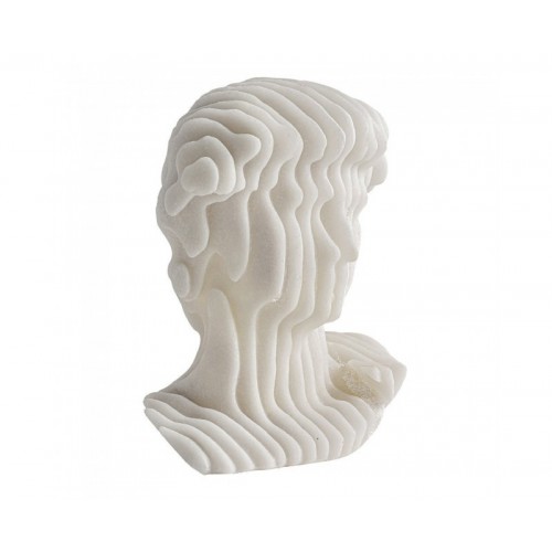 Busto Nicole Resina 20x20x30,5 Estilo Contemporáneo - 1