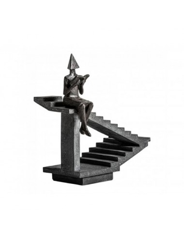 Figura Decorativa Raisha Resina 35x19,5x38,5 Estilo Contemporáneo - 1