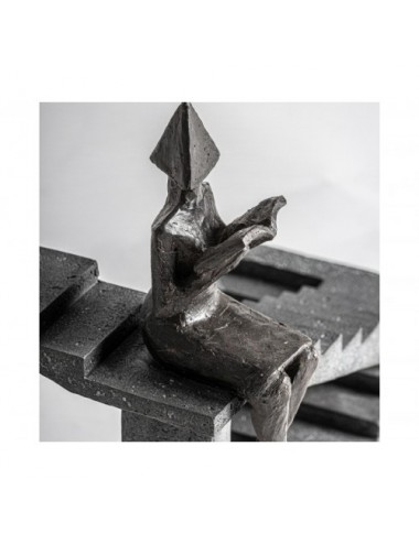 Figura Decorativa Raisha Resina 35x19,5x38,5 Estilo Contemporáneo - 1