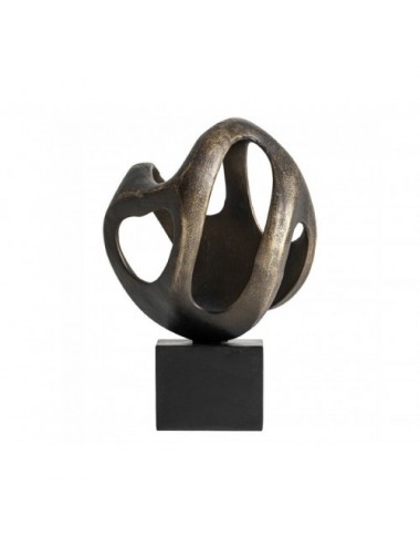 Figura Decorativa Tiara Resina 22x23x34 Estilo Contemporáneo - 1