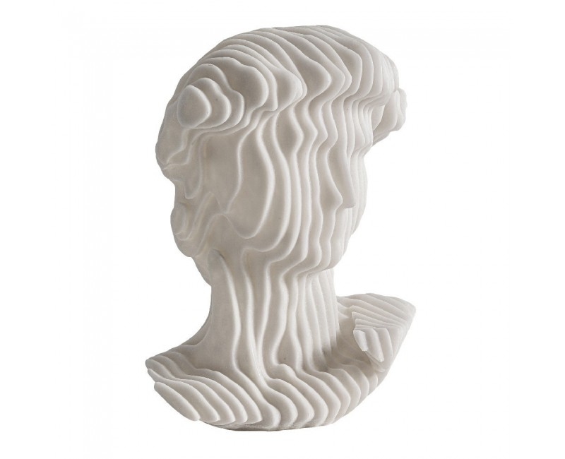 Busto Maya Resina 40x35x57 Estilo Contemporáneo - 1