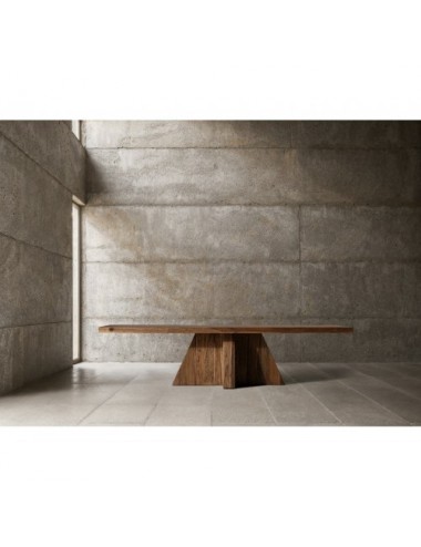 Mesa Comedor Brutalist Madera De Sal 260x110x76 Estilo Contemporáneo - 6