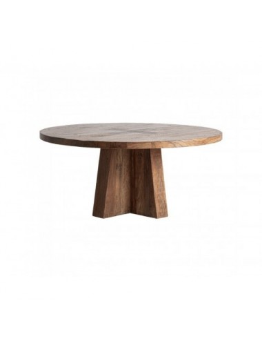 Mesa Comedor Brutalist Madera De Sal 170x170x76 Estilo Contemporáneo - 1
