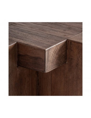Peana Brutalist Madera De Sal 43x43x90 Estilo Contemporáneo - 4