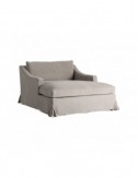 Chaise Longue Arsac Lino 130x172x90 Estilo Contemporáneo - 1