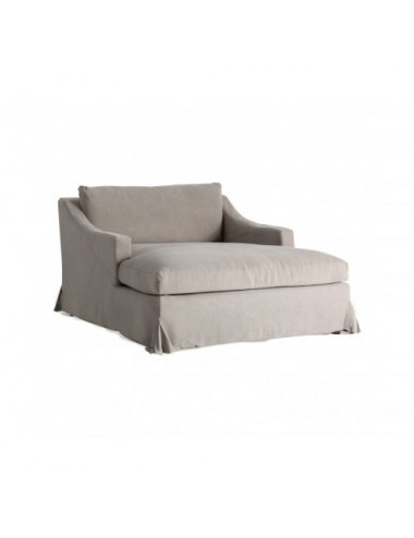 Chaise Longue Arsac Lino 130x172x90 Estilo Contemporáneo - 1