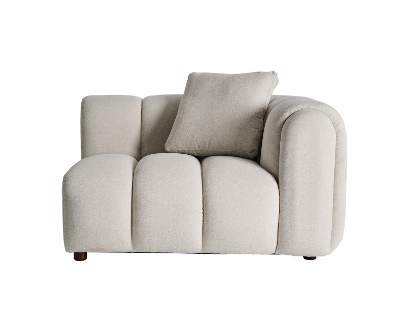 Módulo Sofá Esquinero Dortan Poliéster 125x105x88 Estilo Contemporáneo - 1