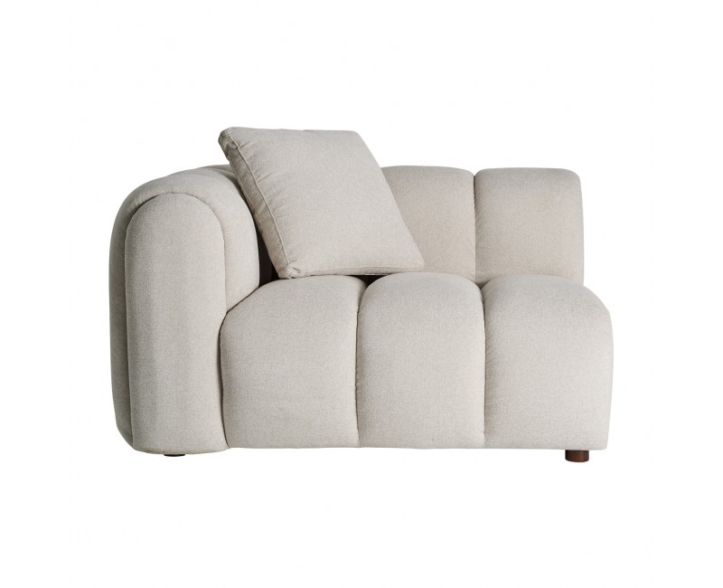 Módulo Sofá Esquinero Dortan Poliéster 125x105x88 Estilo Contemporáneo - 1