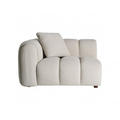 Módulo Sofá Esquinero Dortan Poliéster 125x105x88 Estilo Contemporáneo - 1