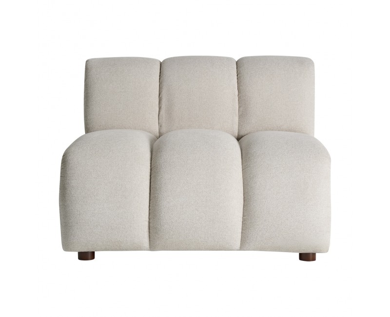 Módulo Sofá Central Dortan Poliéster 95x105x71 Estilo Contemporáneo - 1