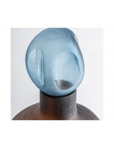 Jarrón Mei Vidrio 16x16x47 Estilo Contemporáneo - 1