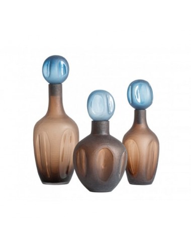 Jarrón Mei Vidrio 16x16x47 Estilo Contemporáneo - 4