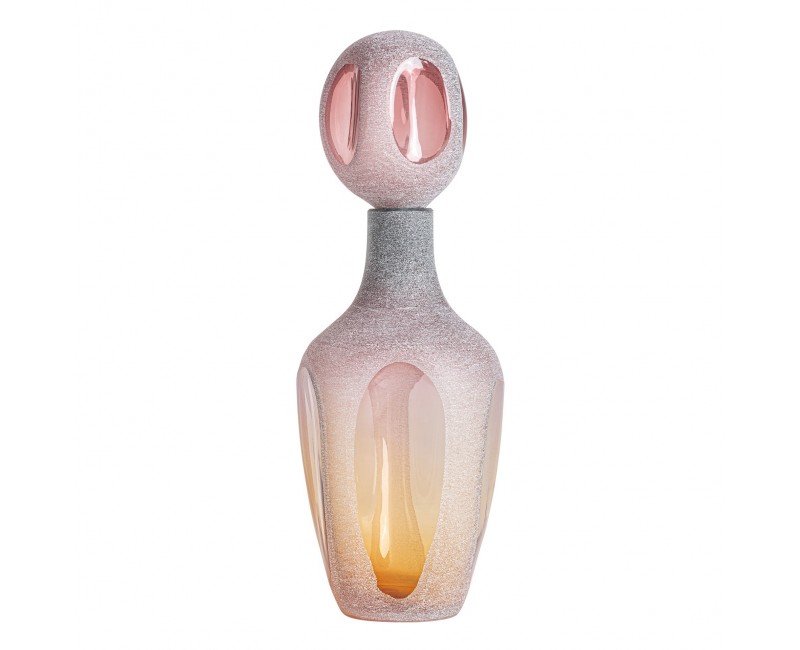 Jarrón Yaeko Vidrio 15,5x15,5x47 Estilo Contemporáneo - 1