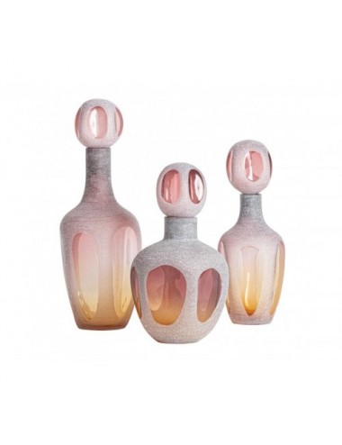 Jarrón Yaeko Vidrio 15,5x15,5x47 Estilo Contemporáneo - 4