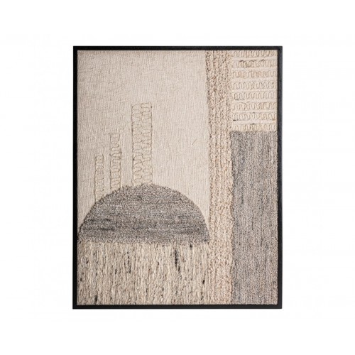 Cuadro Urzuri Yute 120x4x150 Estilo Contemporáneo - 1