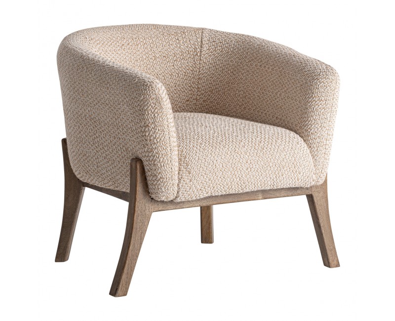 Sillón Liermo Yute 76x79x73 Estilo Contemporáneo - 1