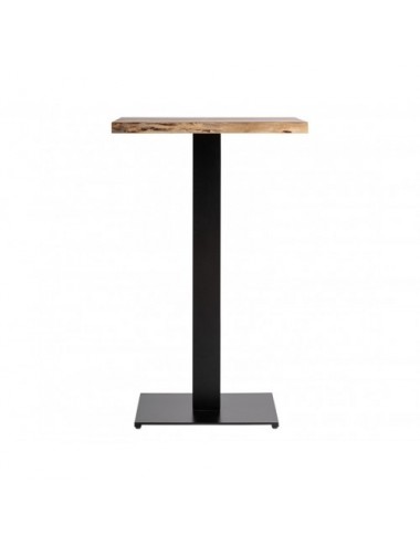 Mesa Bar Stow Madera De Mango 65x65x105 Estilo Industrial - 1