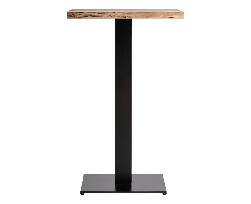 Mesa Bar Stow Madera De Mango 65x65x105 Estilo Industrial - 1