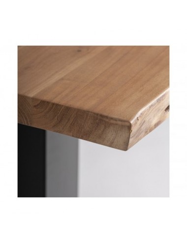 Mesa Bar Stow Madera De Mango 65x65x105 Estilo Industrial - 4