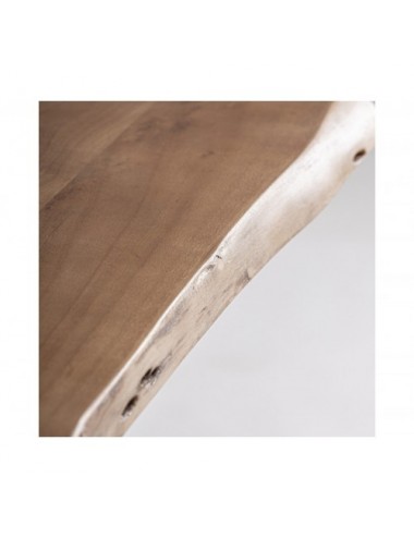 Mesa Bar Stow Madera De Mango 65x65x105 Estilo Industrial - 6