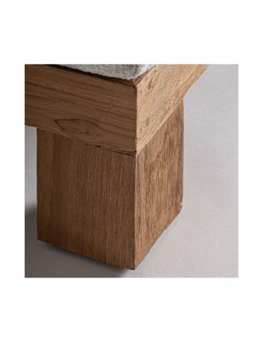 Tumbona Testa Madera De Teka 200x70x35 Estilo Colonial - 7