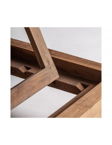 Tumbona Testa Madera De Teka 200x70x35 Estilo Colonial - 9