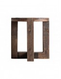 Mesa Auxiliar Losse Madera Recuperada 60x60x65 Estilo Clásico - 1