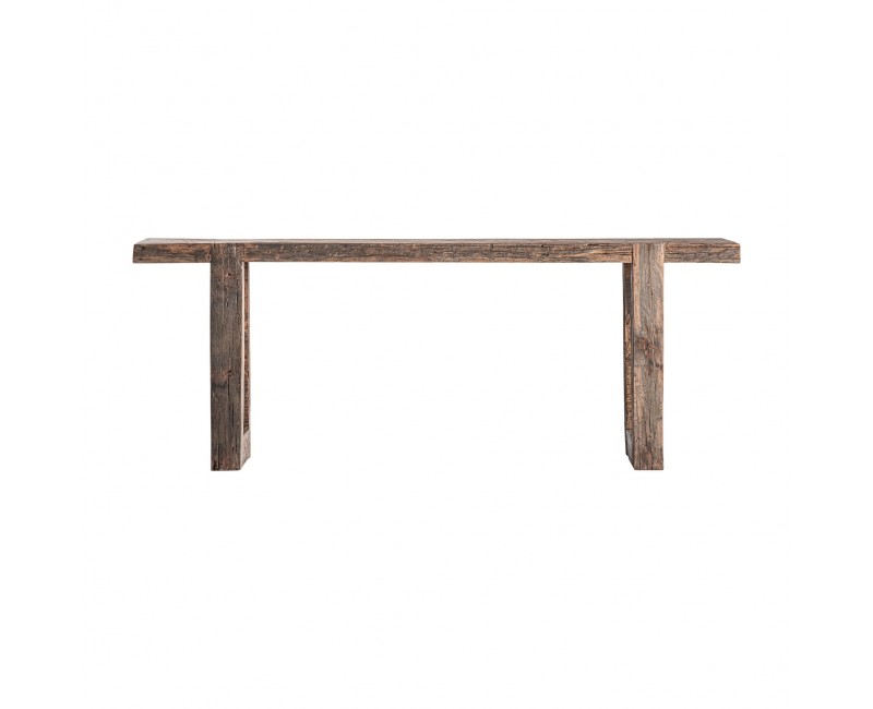 Consola Losse Madera Recuperada 200x45x76 Estilo Clásico - 1
