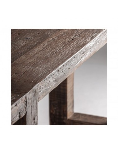 Consola Losse Madera Recuperada 200x45x76 Estilo Clásico - 4