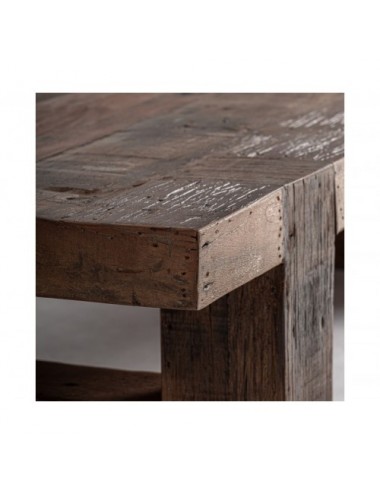 Mesa De Centro Losse Madera Recuperada 160x80x35 Estilo Clásico - 3