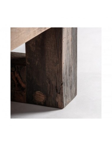 Mesa De Centro Losse Madera Recuperada 160x80x35 Estilo Clásico - 4