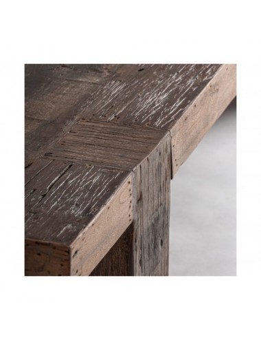 Mesa De Centro Losse Madera Recuperada 160x80x35 Estilo Clásico - 5