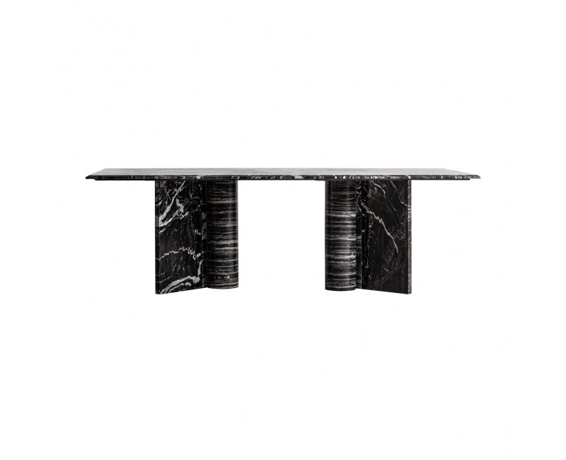 Mesa Comedor Gautby Mármol 240x120x75 Estilo Contemporáneo - 1