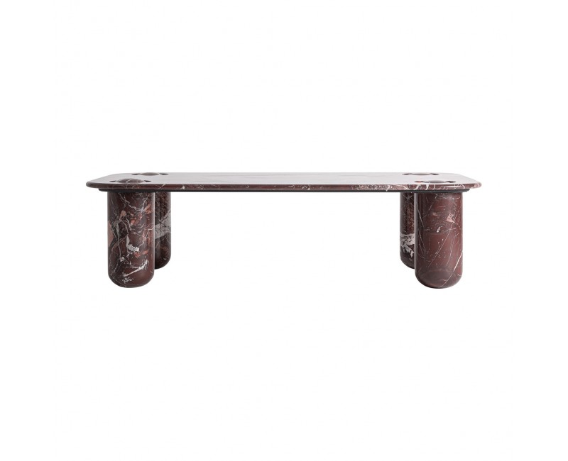 Mesa De Centro Bourg Mármol 150x90x40 Estilo Contemporáneo - 1