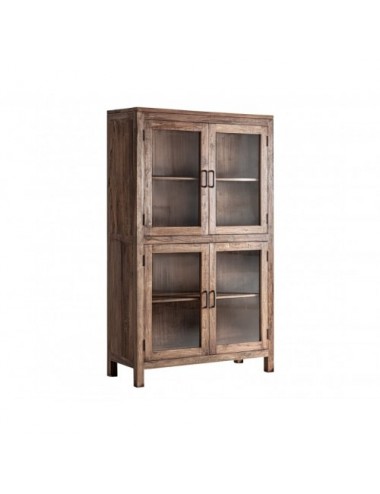 Vitrina Selby Madera Recuperada 120x46x198 Estilo Rústico - 1