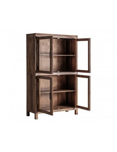 Vitrina Selby Madera Recuperada 120x46x198 Estilo Rústico - 3