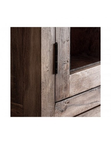 Vitrina Selby Madera Recuperada 120x46x198 Estilo Rústico - 6