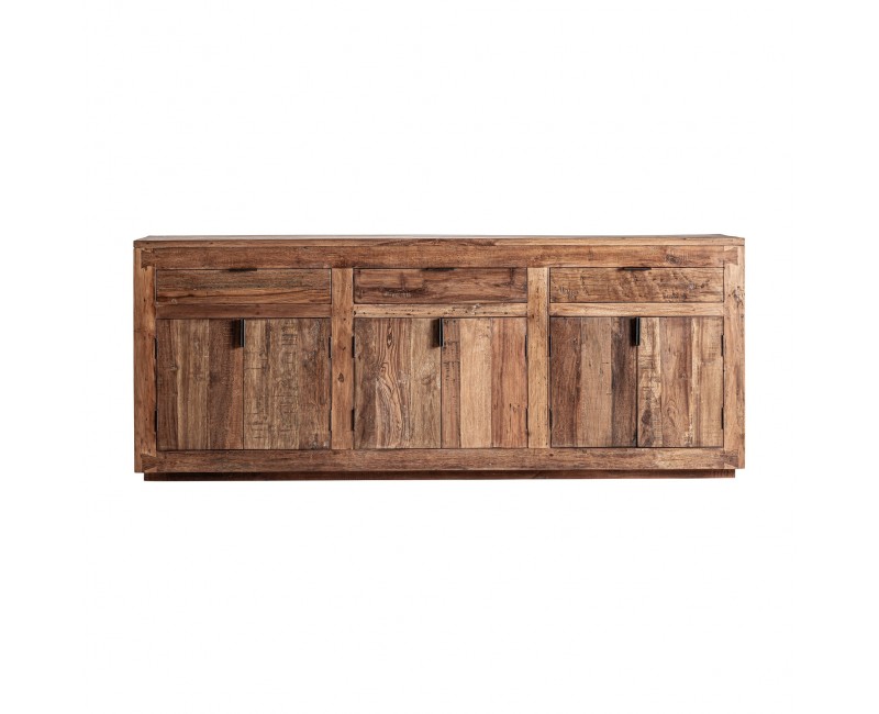 Aparador Selby Madera Recuperada 224x46x90 Estilo Rústico - 1