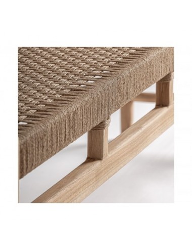 Banco Caen Madera De Teka 150x40x45 Estilo Clásico - 4