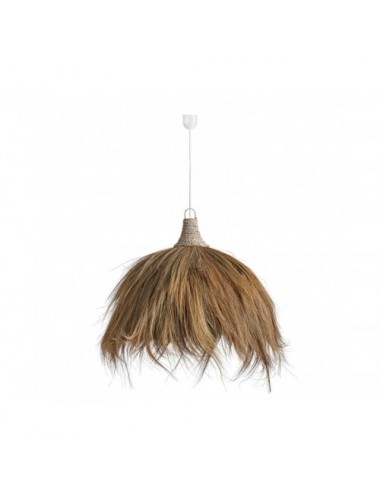 Lámpara De Colgar Bayle Fibra Natural 80x80x90 Estilo Boho - 1