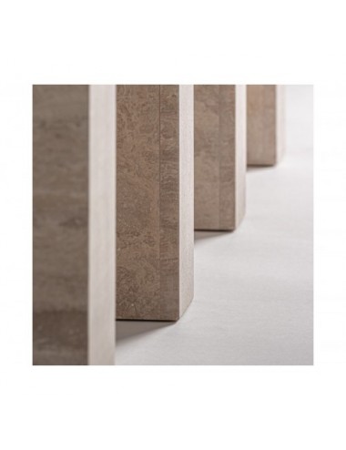 Consola Thiennes Travertino 150x35x80 Estilo Art Deco - 4