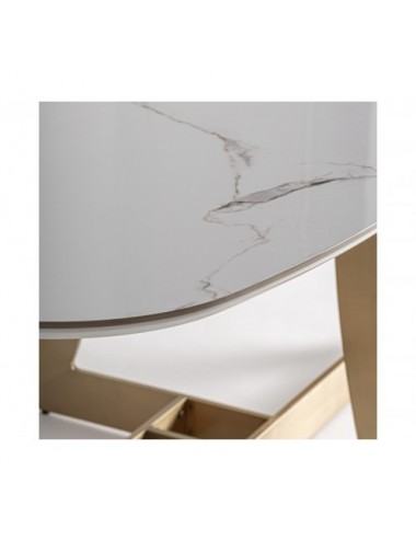 Mesa Comedor Jussey Porcelánico 220x100x76 Estilo Art Deco - 3