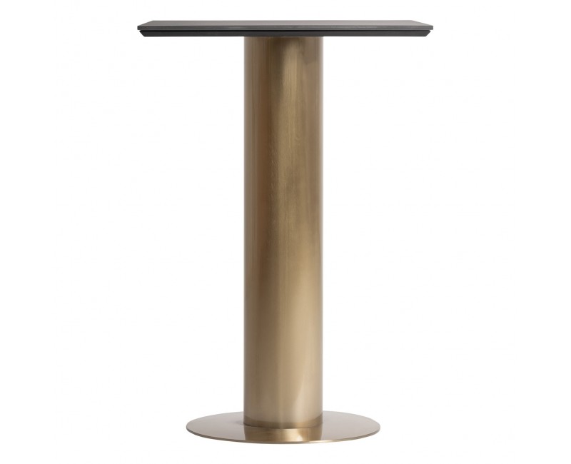 Mesa Bar Tasque Acero 65x65x105 Estilo Art Deco - 1