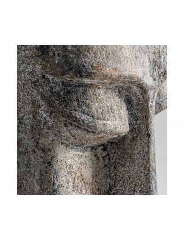 Escultura Khalid Cemento 31x38x110 Estilo Oriental - 1