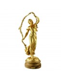 Figura Golden Lady Decoración bronce artesanal Soher - 1