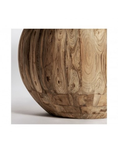 Mesa Comedor Erloy Madera De Teka Reciclada 150x150x80 Estilo Rústico - 4